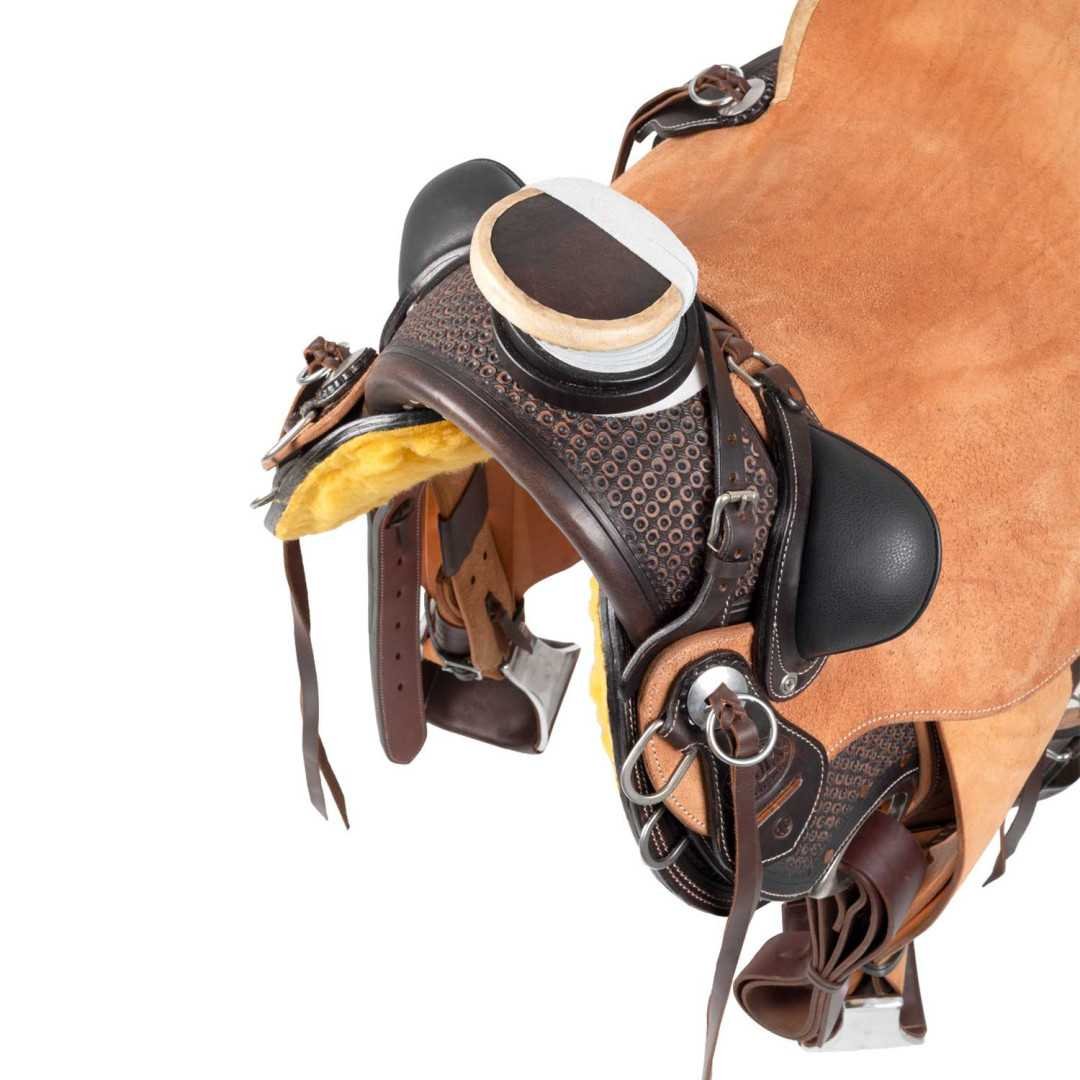 sillas trabajo Cinchas Silla Western Dusty con cincha trasera y protector de cuchillo. 1,00&nbsp;€