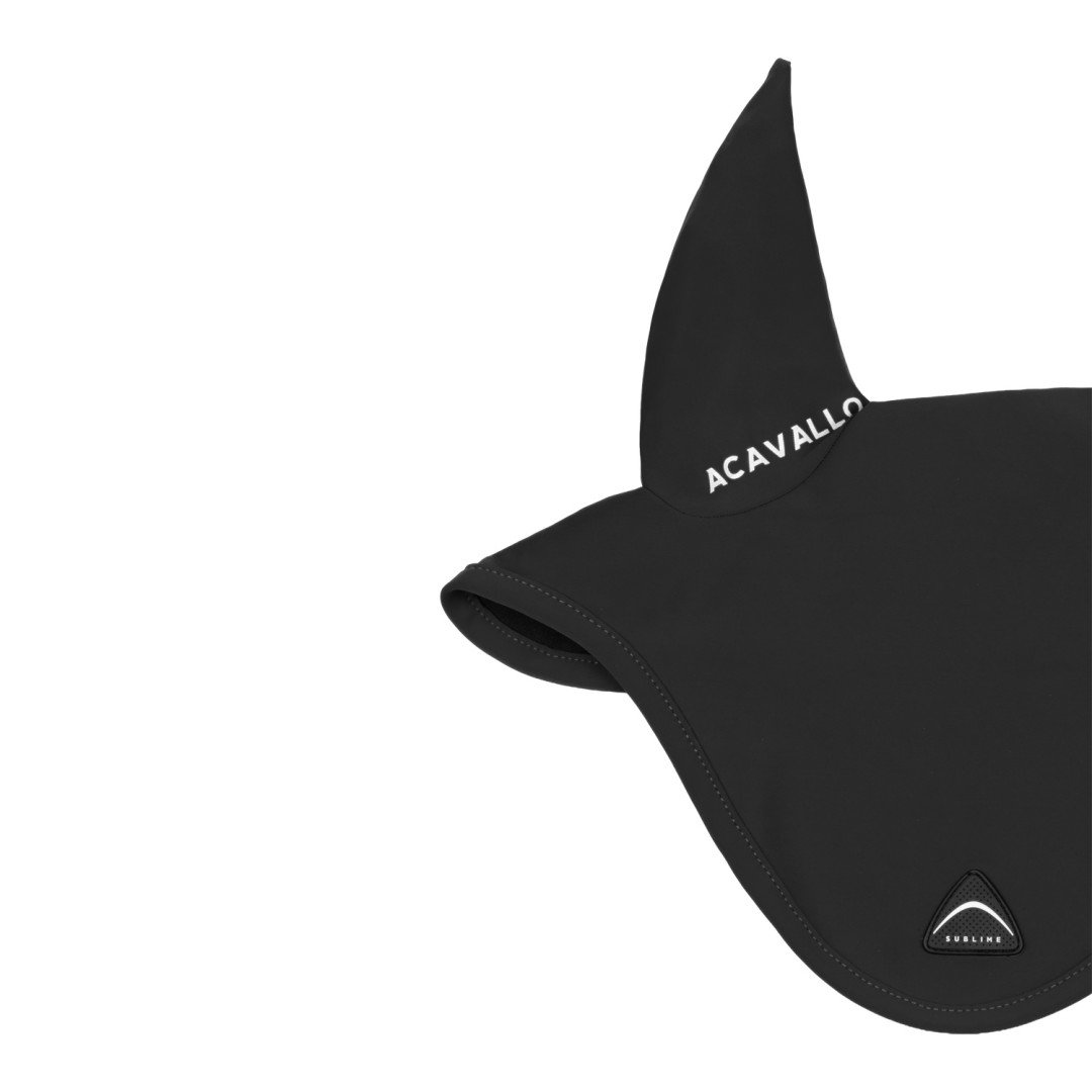 Cuffietta in tessuto tecnico con patch logata in silicone Sublime