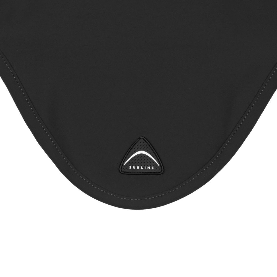 Cuffietta in tessuto tecnico con patch logata in silicone Sublime