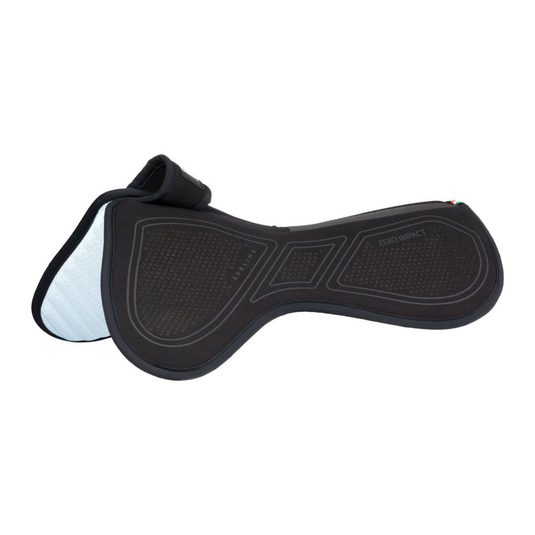 Cuffietta Sublime in camoscio con patch logata in silicone