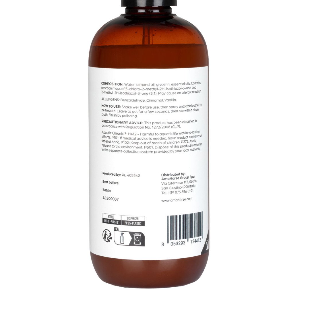 Sapone per il cuoio alla mandorla 500ml (glicerina)