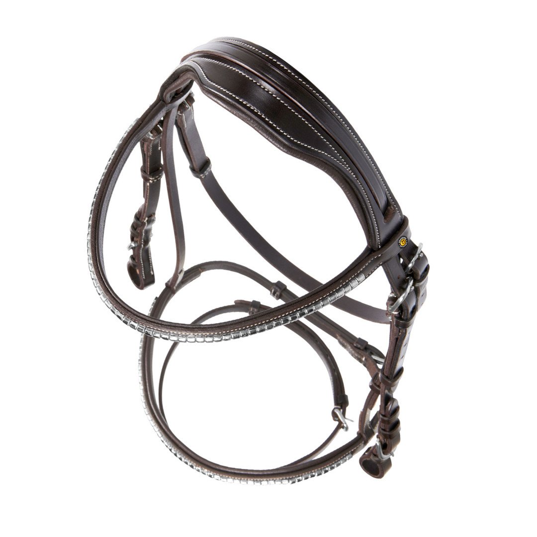 Testiera inglese in cuoio clincher NEW