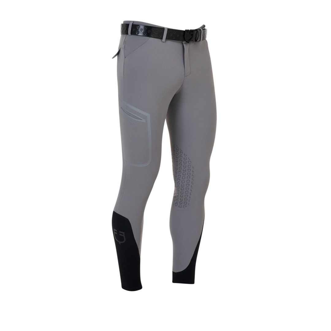 Pantalone slim fit uomo Equestro Ridertechnology cuciture termosaldate