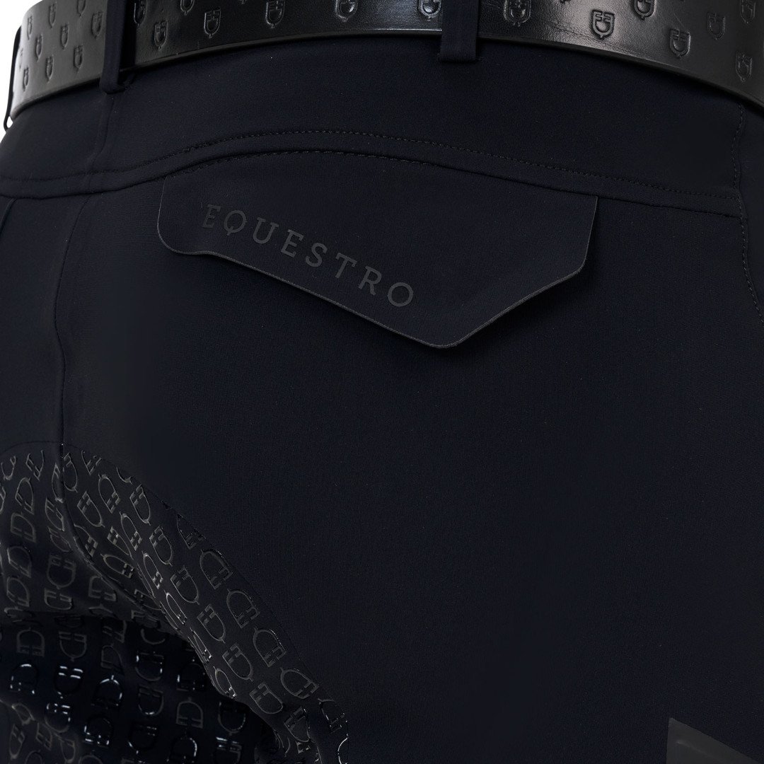Pantalone slim fit uomo Equestro Ridertechnology full grip