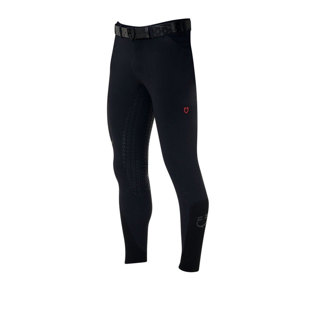 Pantalone slim fit uomo Equestro Ridertechnology full grip