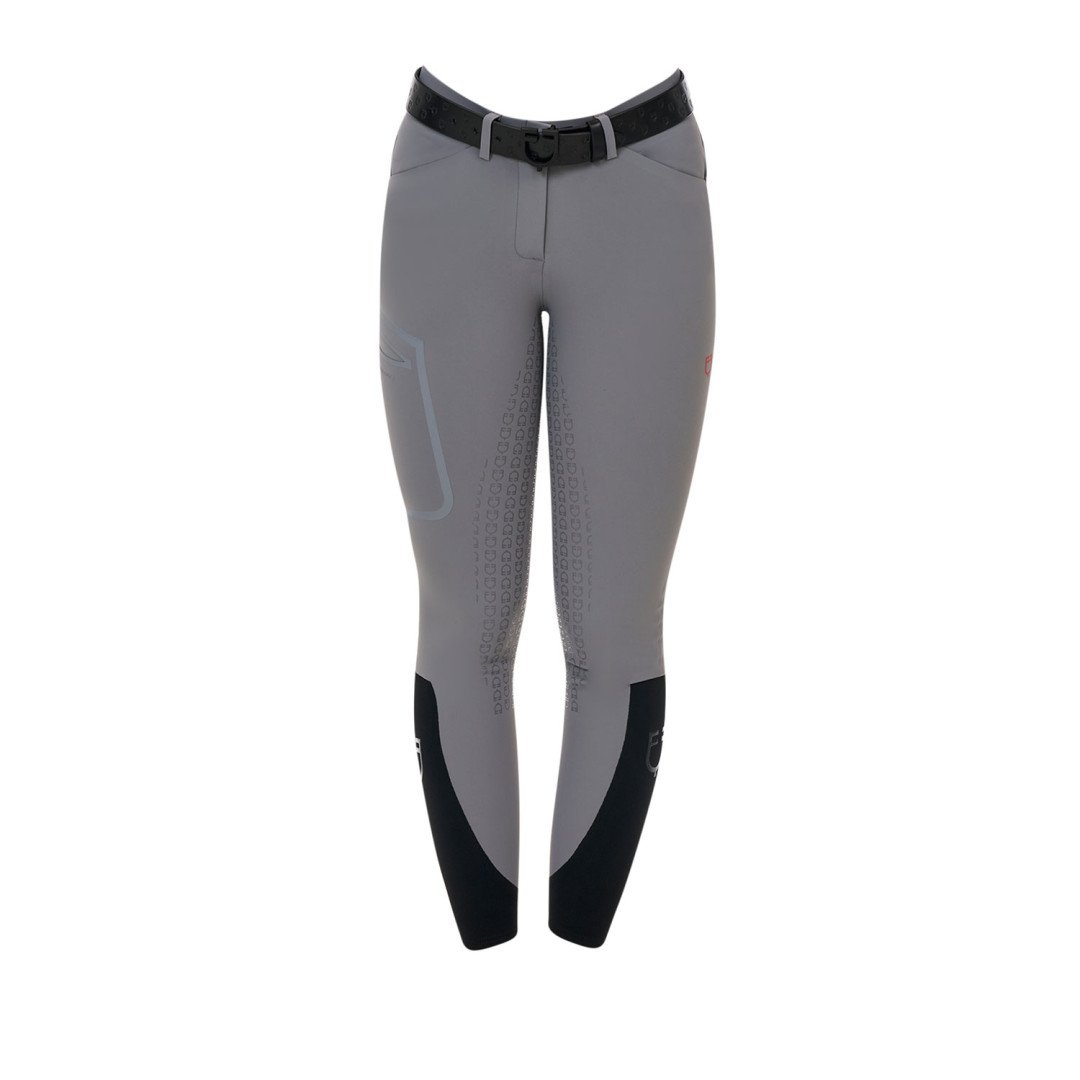 Pantalone slim fit donna Equestro Ridertechnology full grip