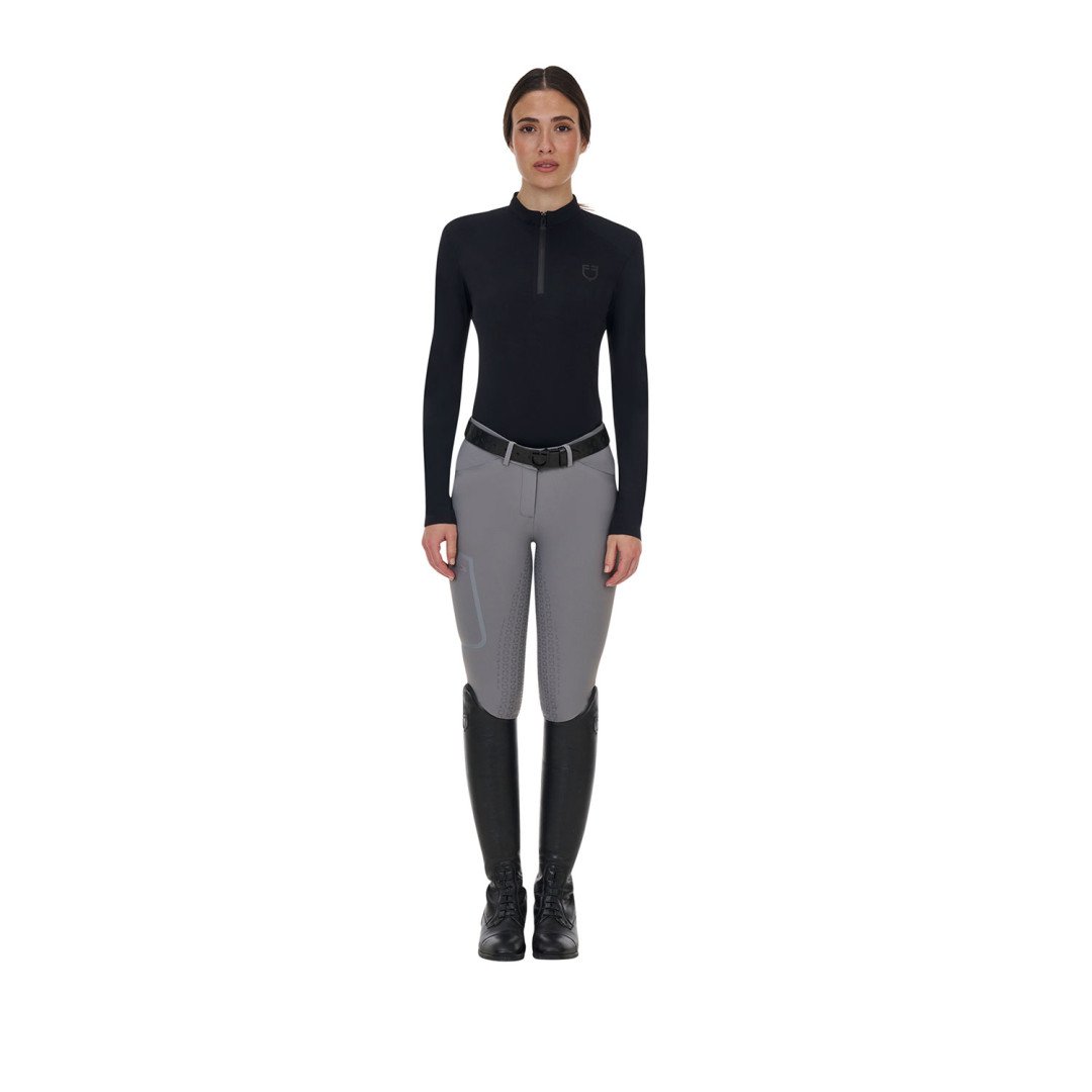 Pantalone slim fit donna Equestro Ridertechnology full grip