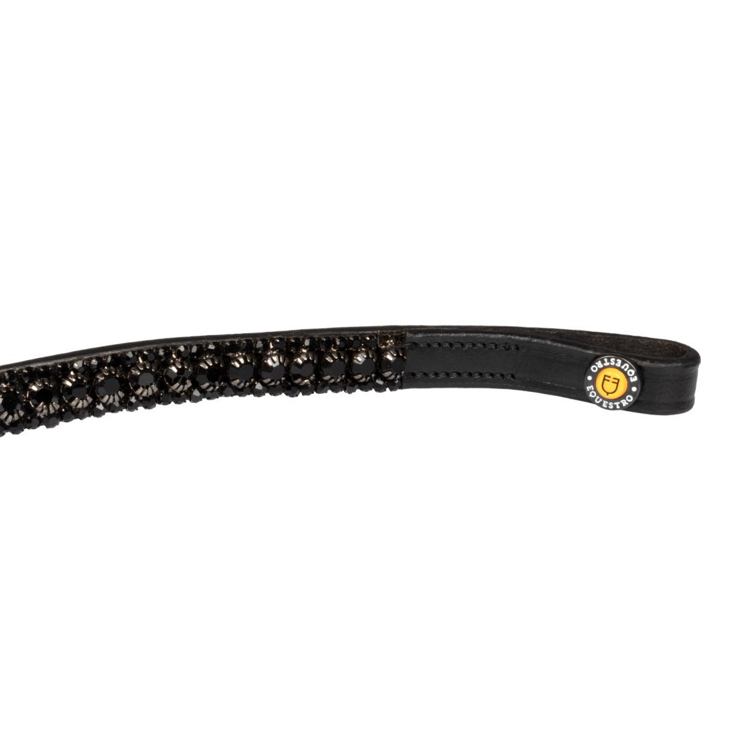 Frontalino con tripla fila di cristalli