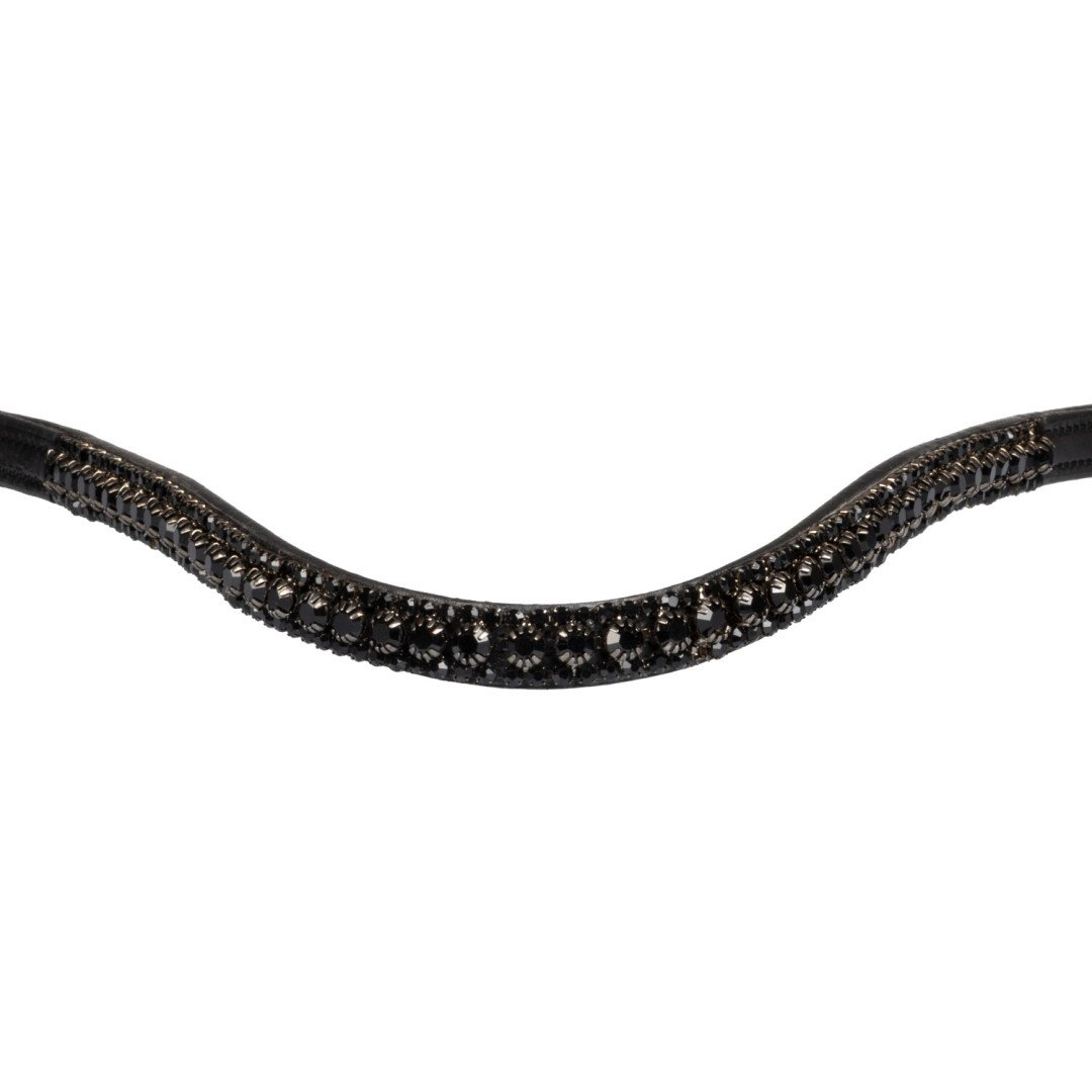 Frontalino con tripla fila di cristalli