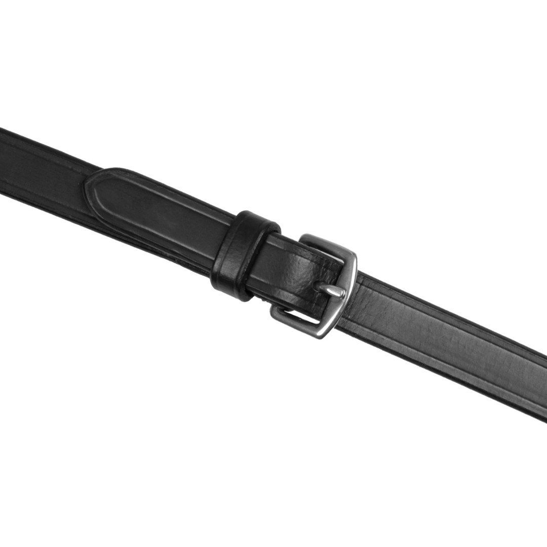 Redini inglese in cuoio con maniglie e fibbie in acciaio inox
