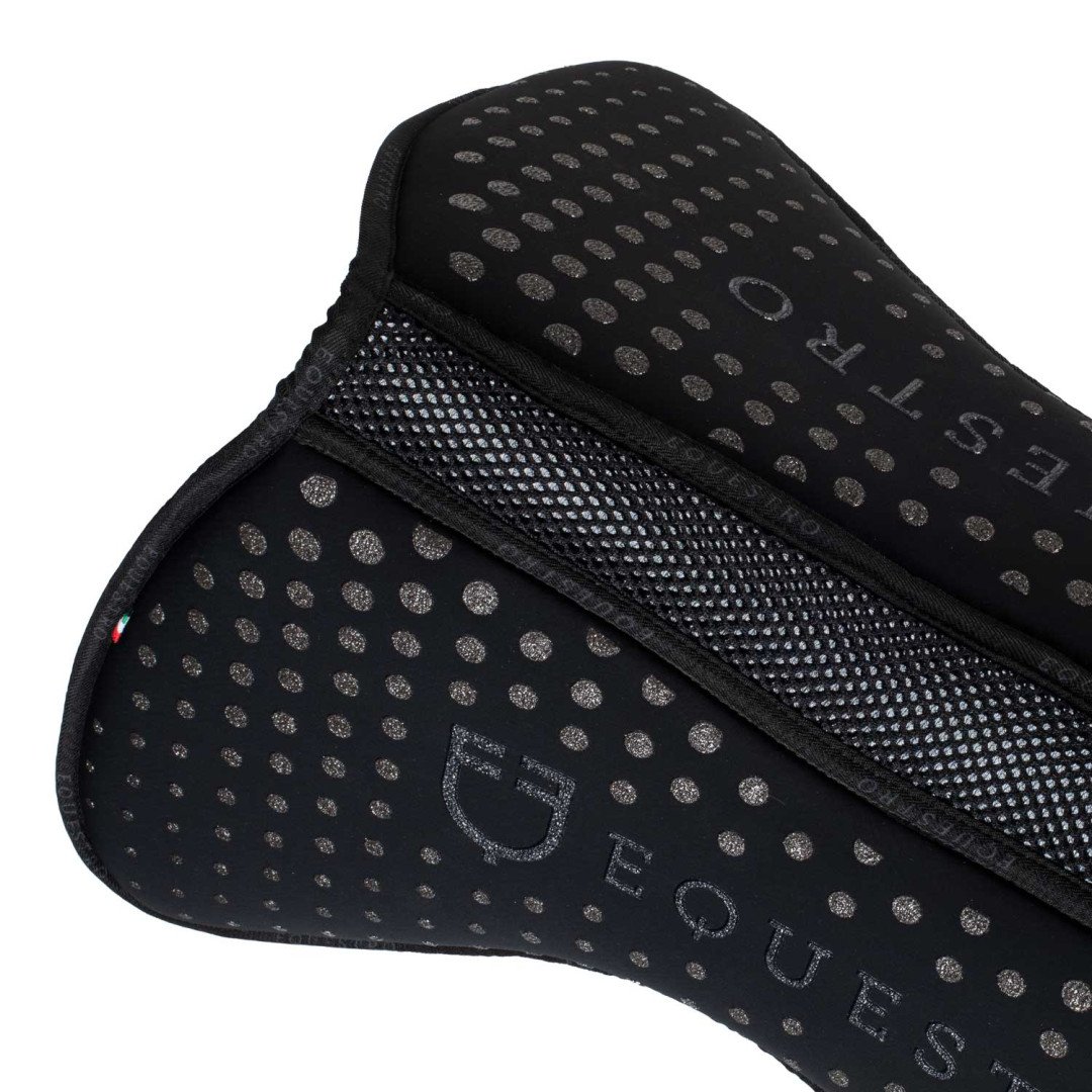 Compensatore memory foam con grip glitterato e logo silicone