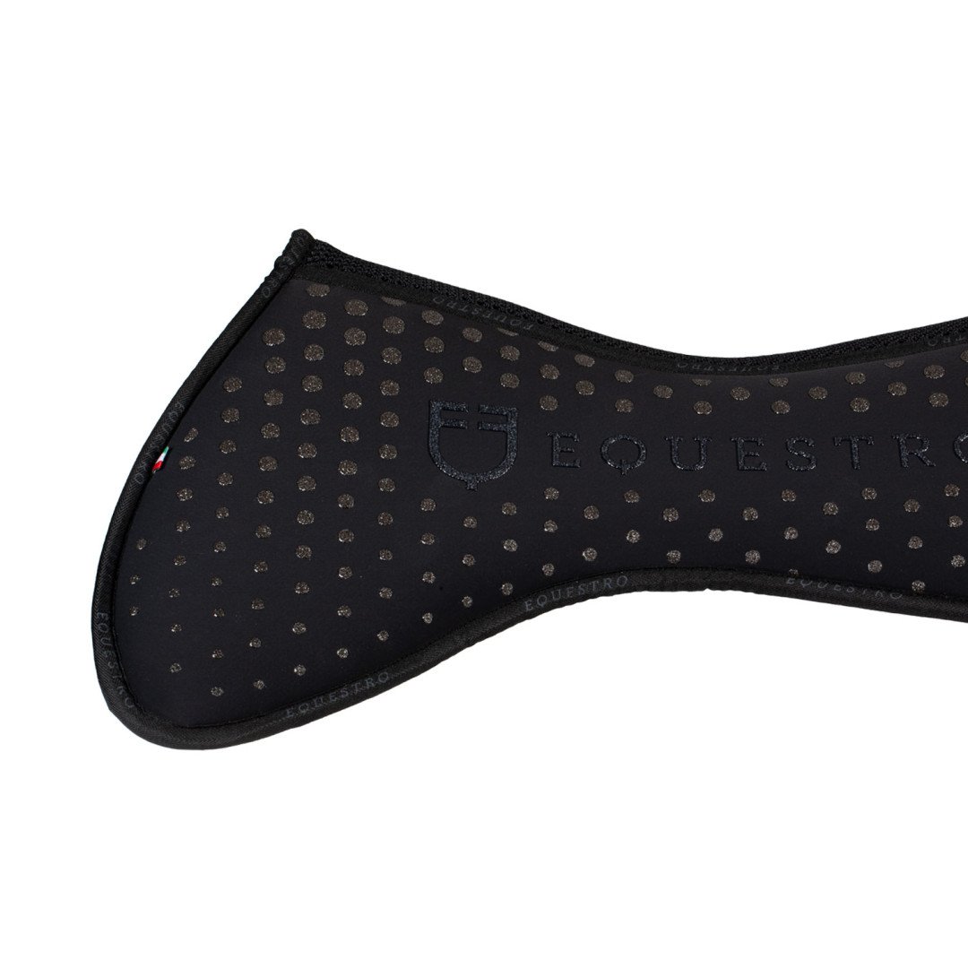 Compensatore memory foam con grip glitterato e logo silicone