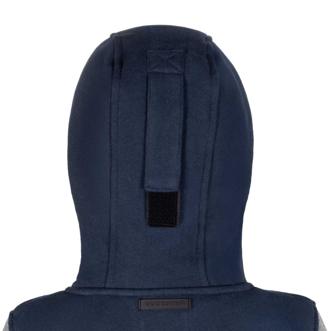 Felpa bambino istituzionale bicolore con zip frontale