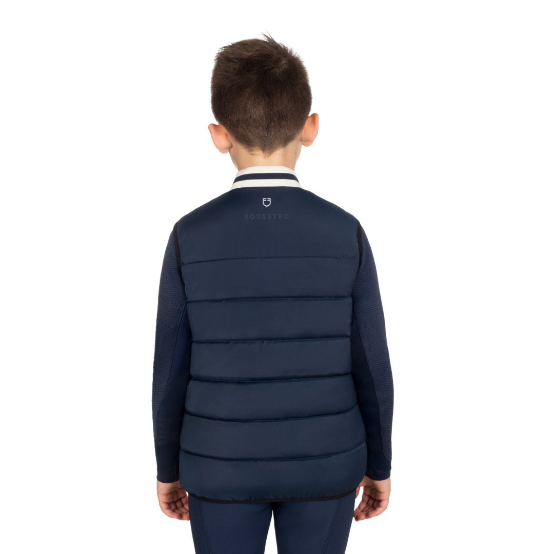 Smanicato tecnico bambino colletto in maglia