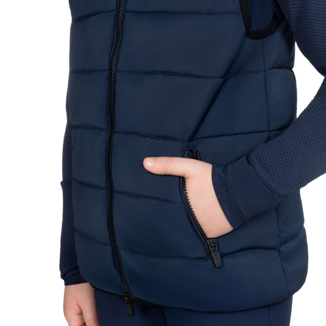 Smanicato tecnico bambino colletto in maglia