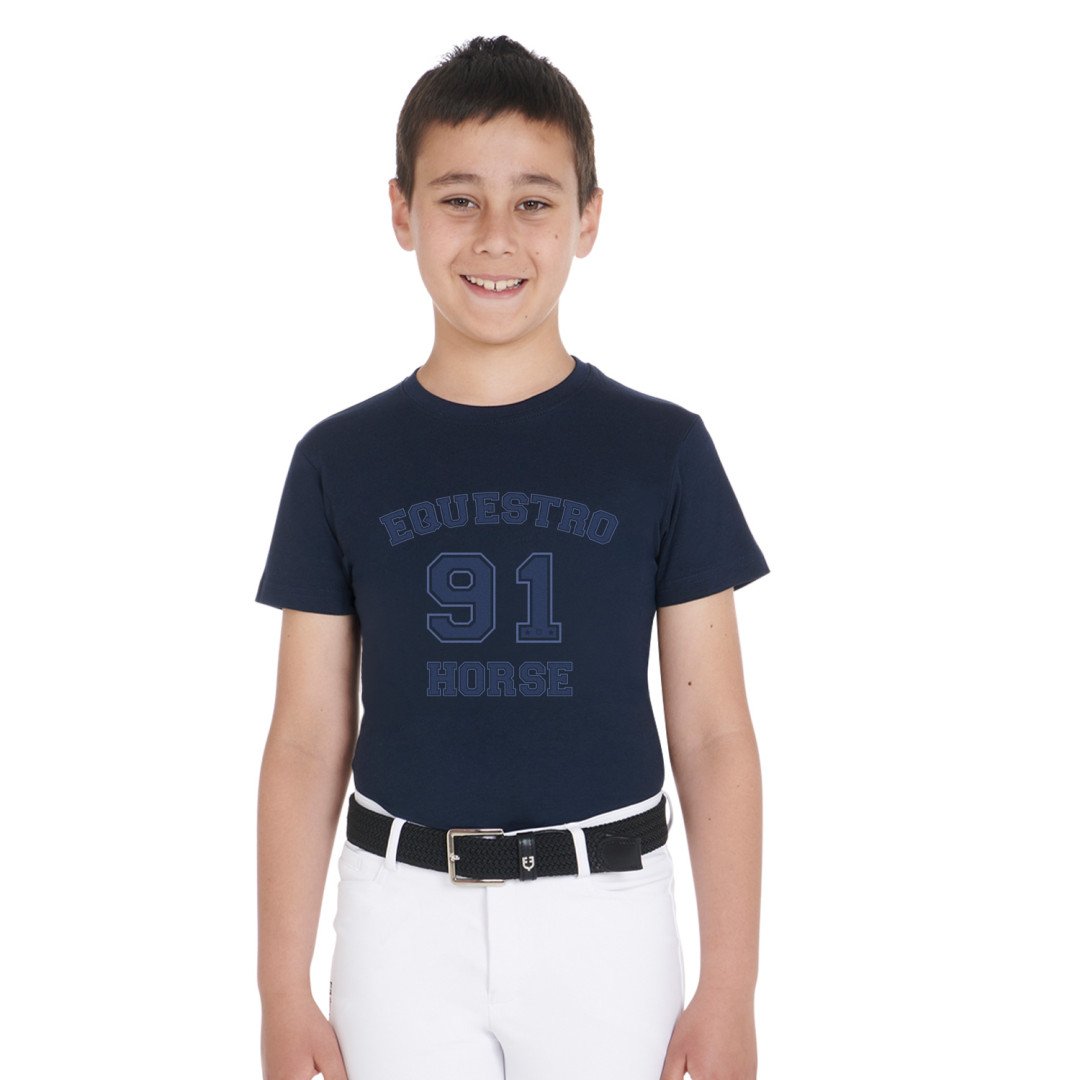 Smanicato tecnico bambino colletto in maglia