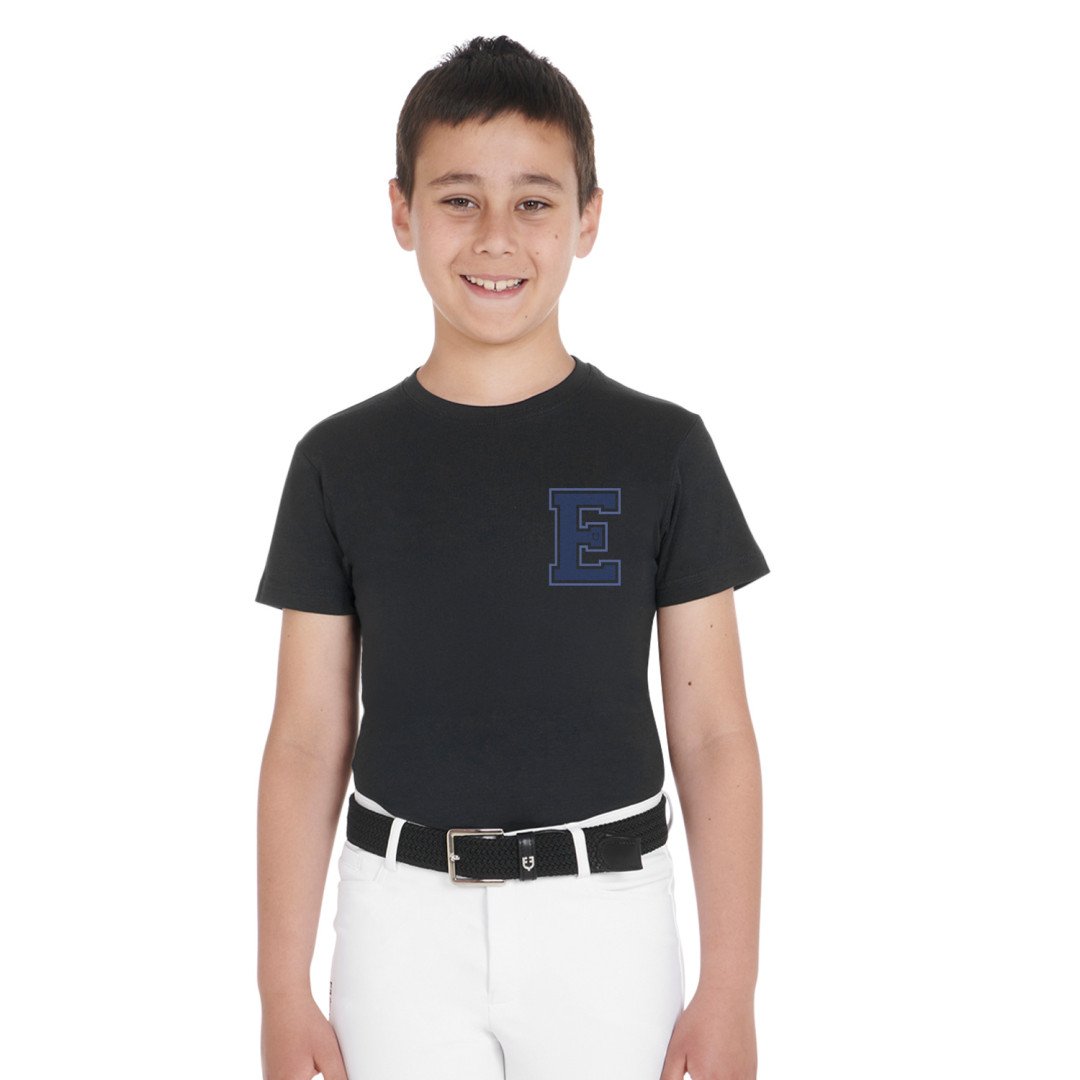 T-shirt bambino Monogram in cotone