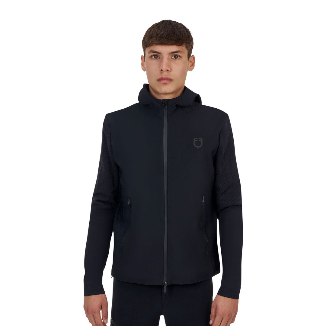 Softshell uomo Equestro Ridertechnology cappuccio