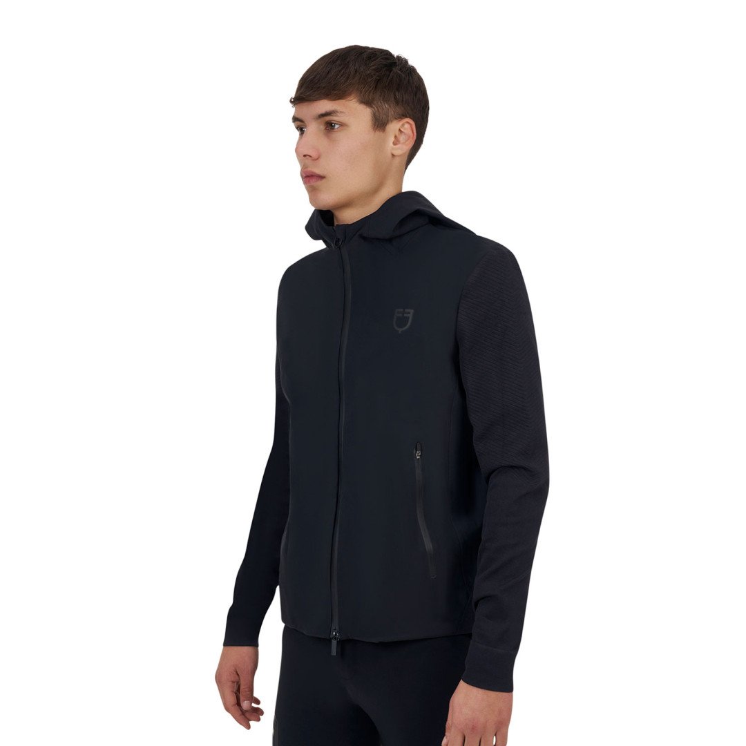 Felpa tecnica uomo Equestro Ridertechnology cappuccio