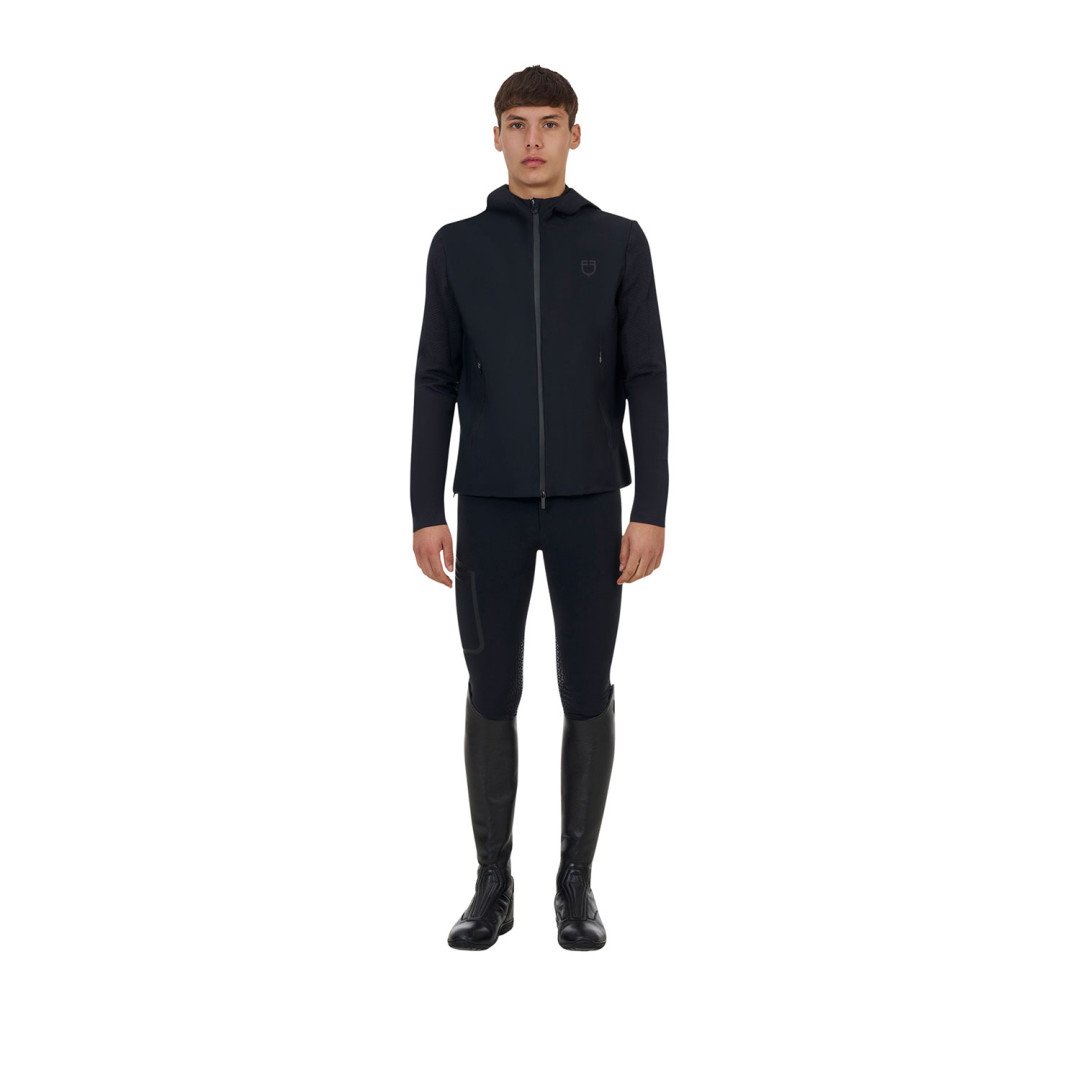 Felpa tecnica uomo Equestro Ridertechnology cappuccio