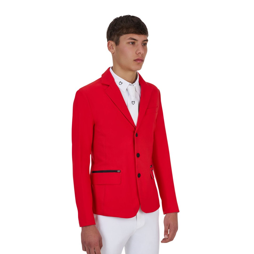 Giacca concorso uomo Equestro Ridertechnology cuciture termosaldate