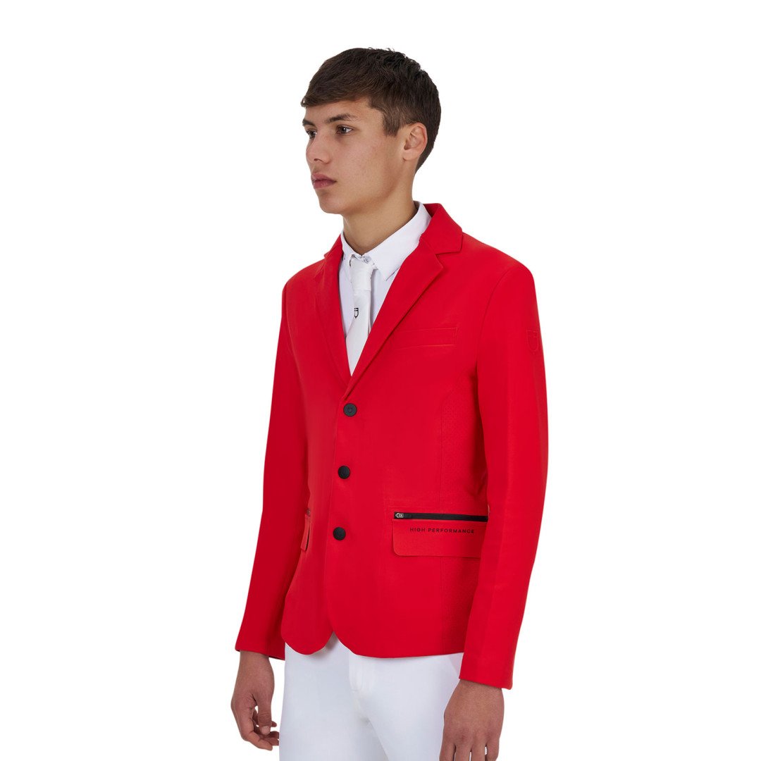 Giacca concorso uomo Equestro Ridertechnology cuciture termosaldate