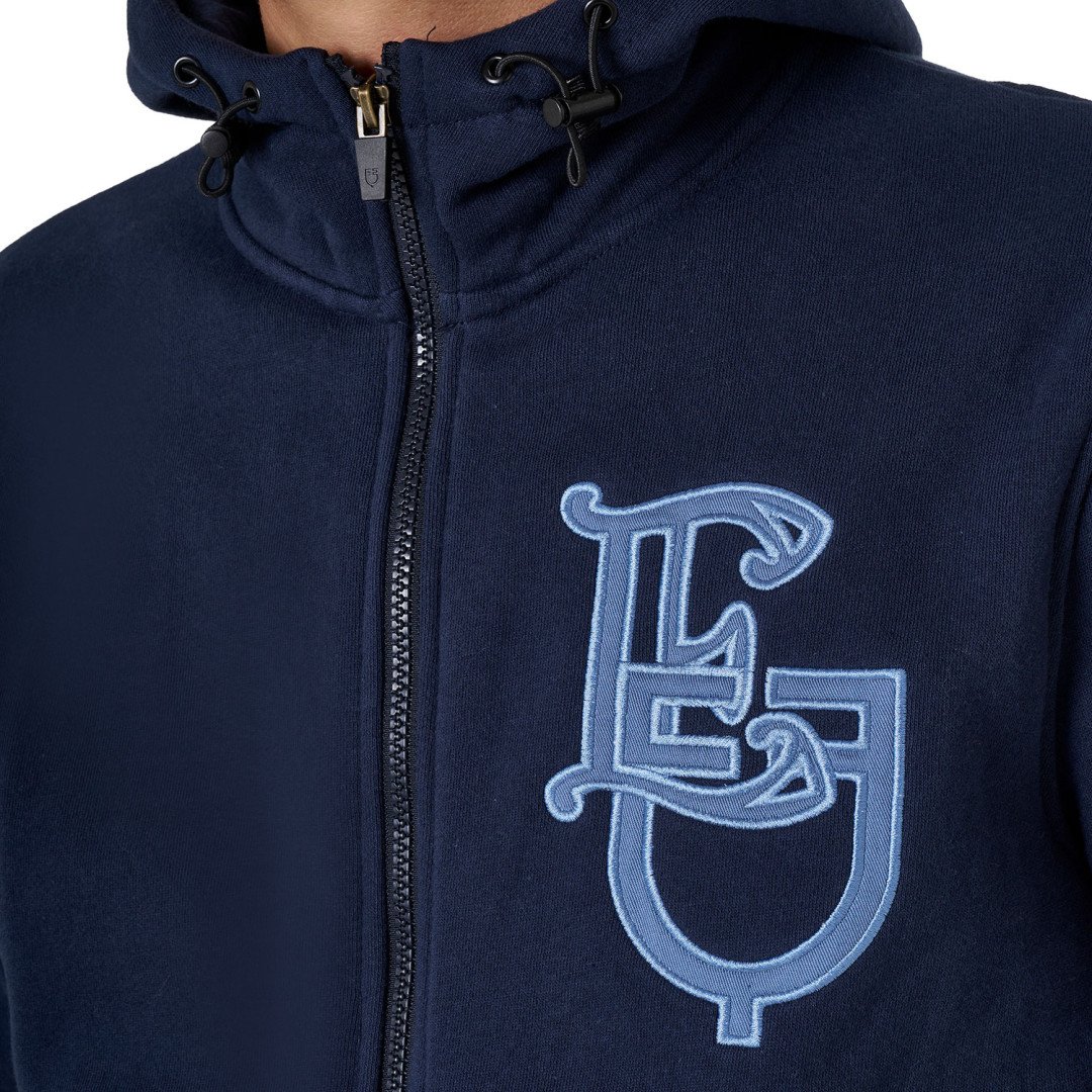 Felpa uomo EQ con zip frontale
