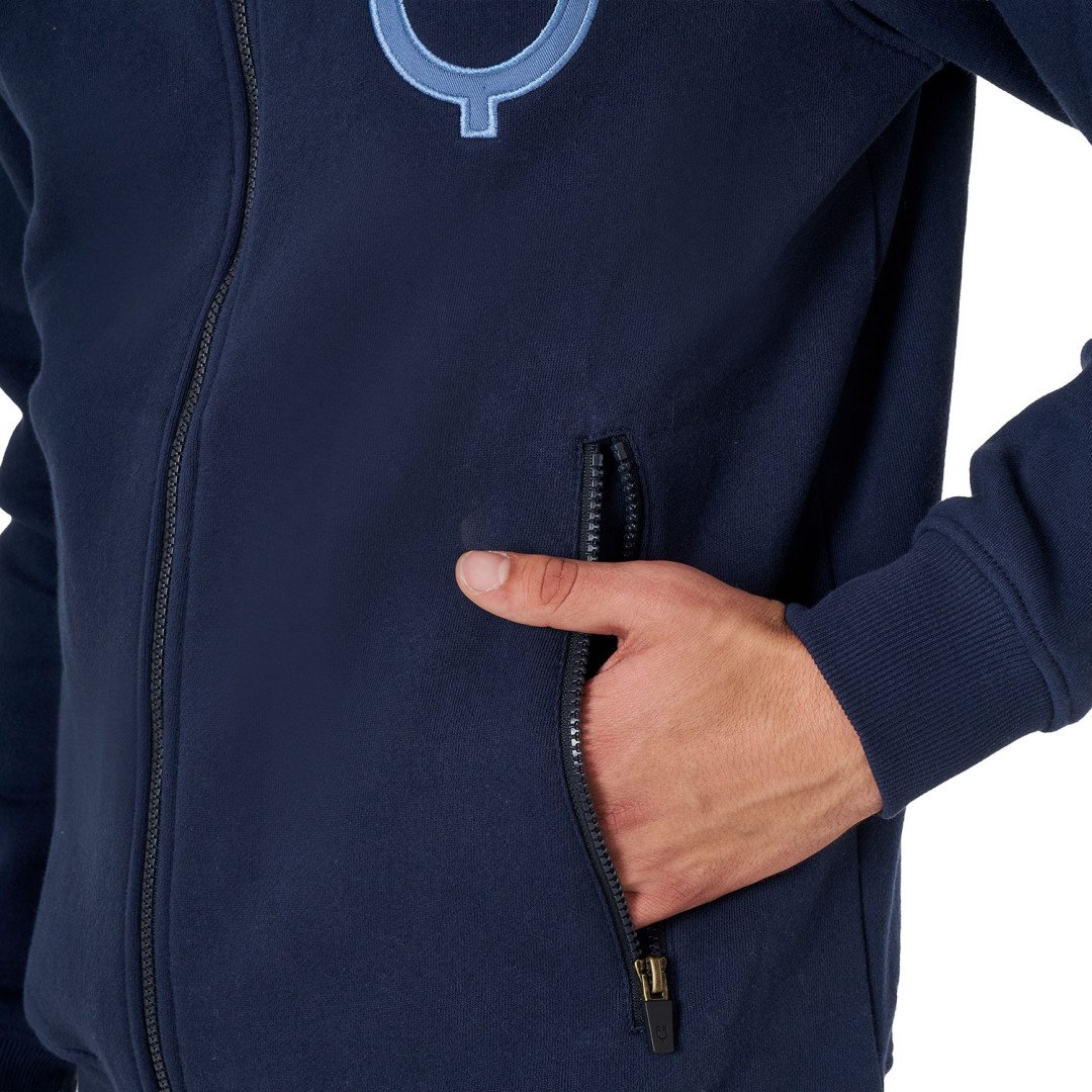 Felpa uomo EQ con zip frontale