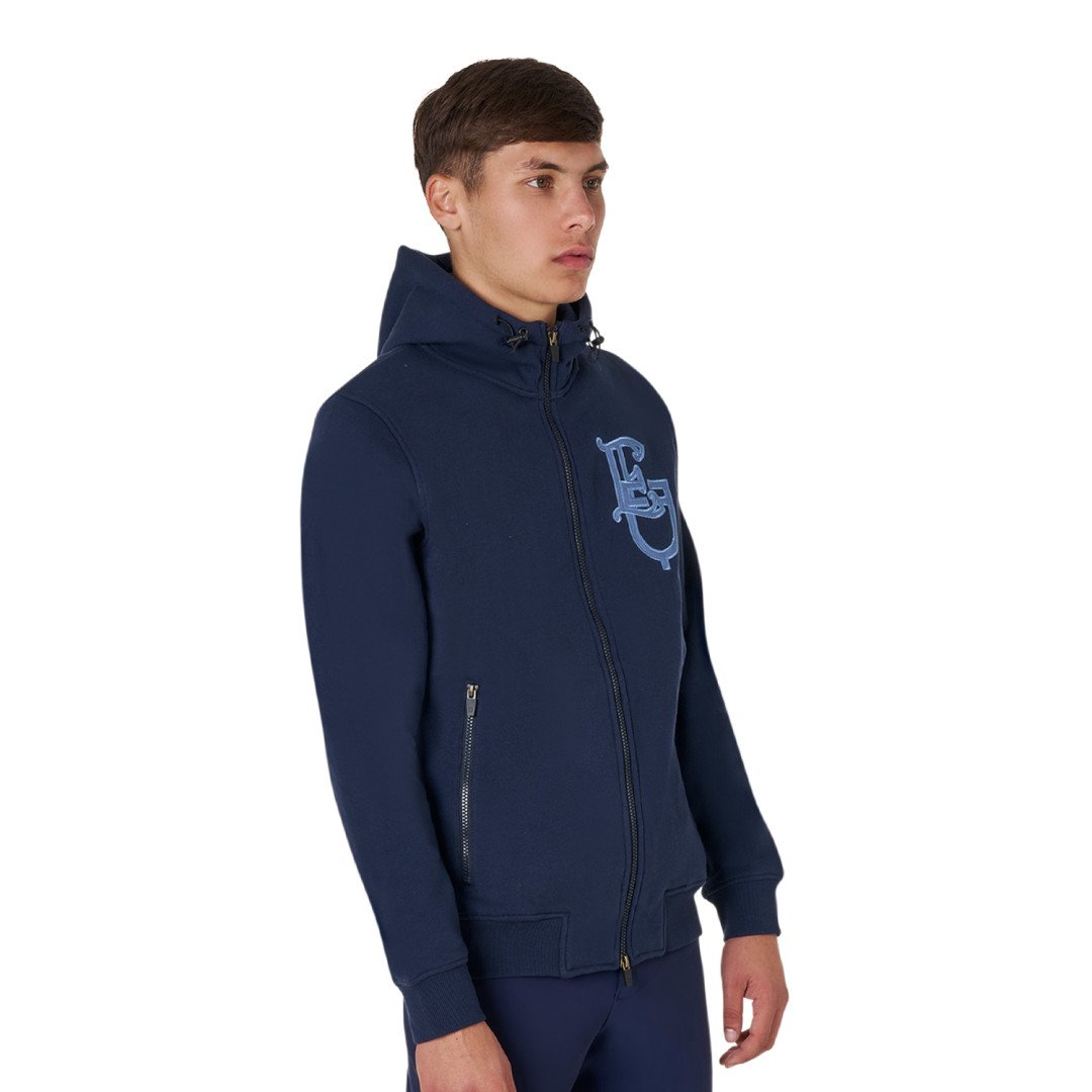 Felpa uomo EQ con zip frontale