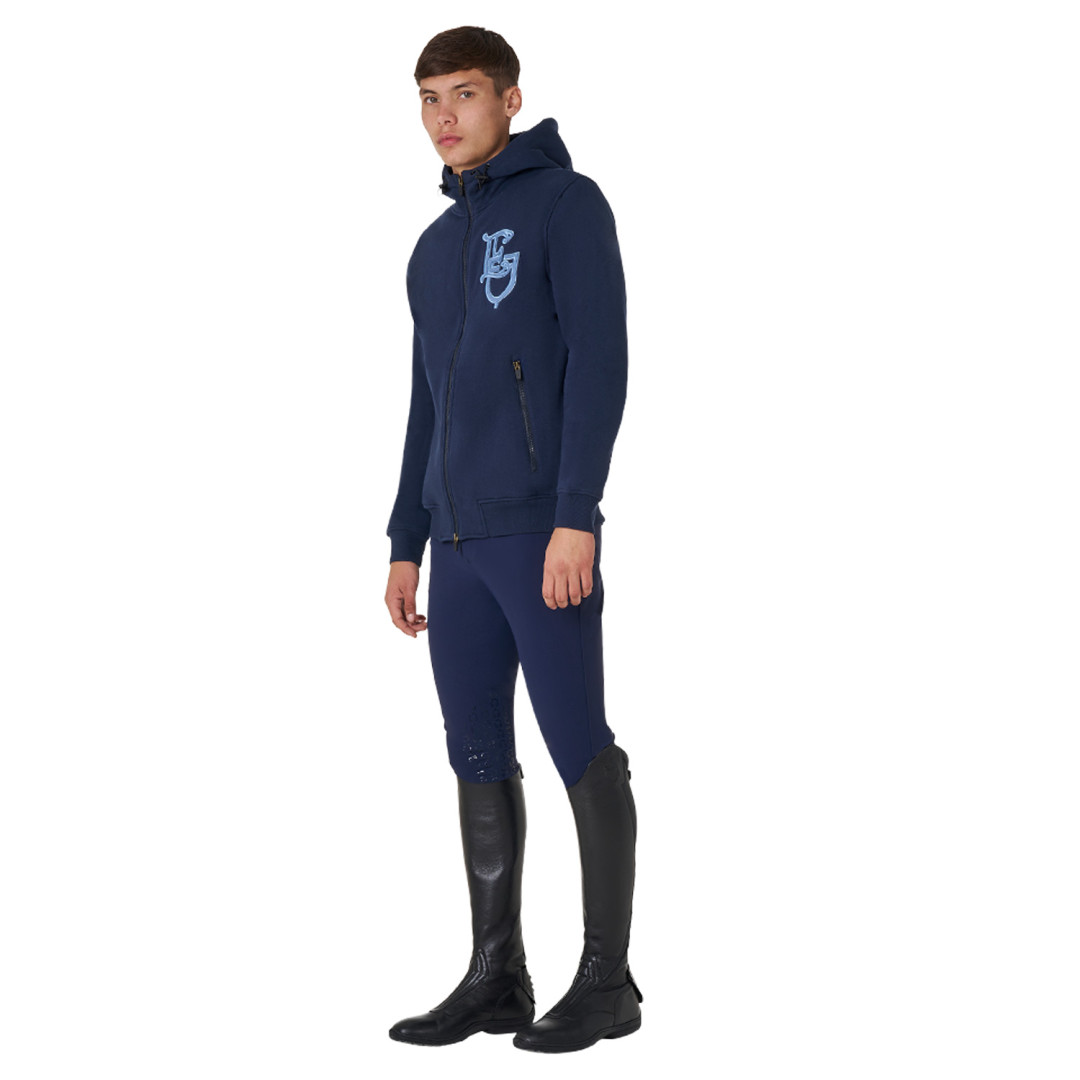 Felpa uomo EQ con zip frontale