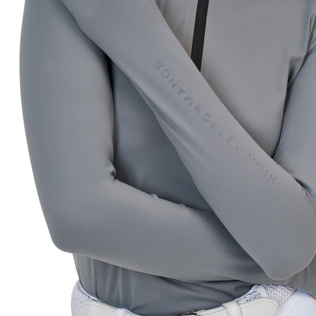 Polo concorso donna Equestro Ridertechnology manica lunga e zip
