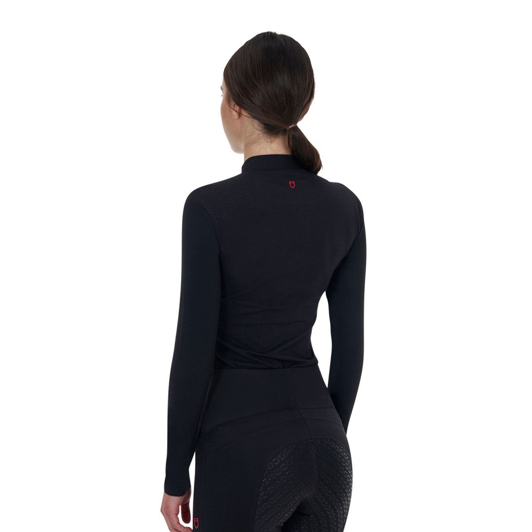 Polo training donna Equestro Ridertechnology manica lunga e zip