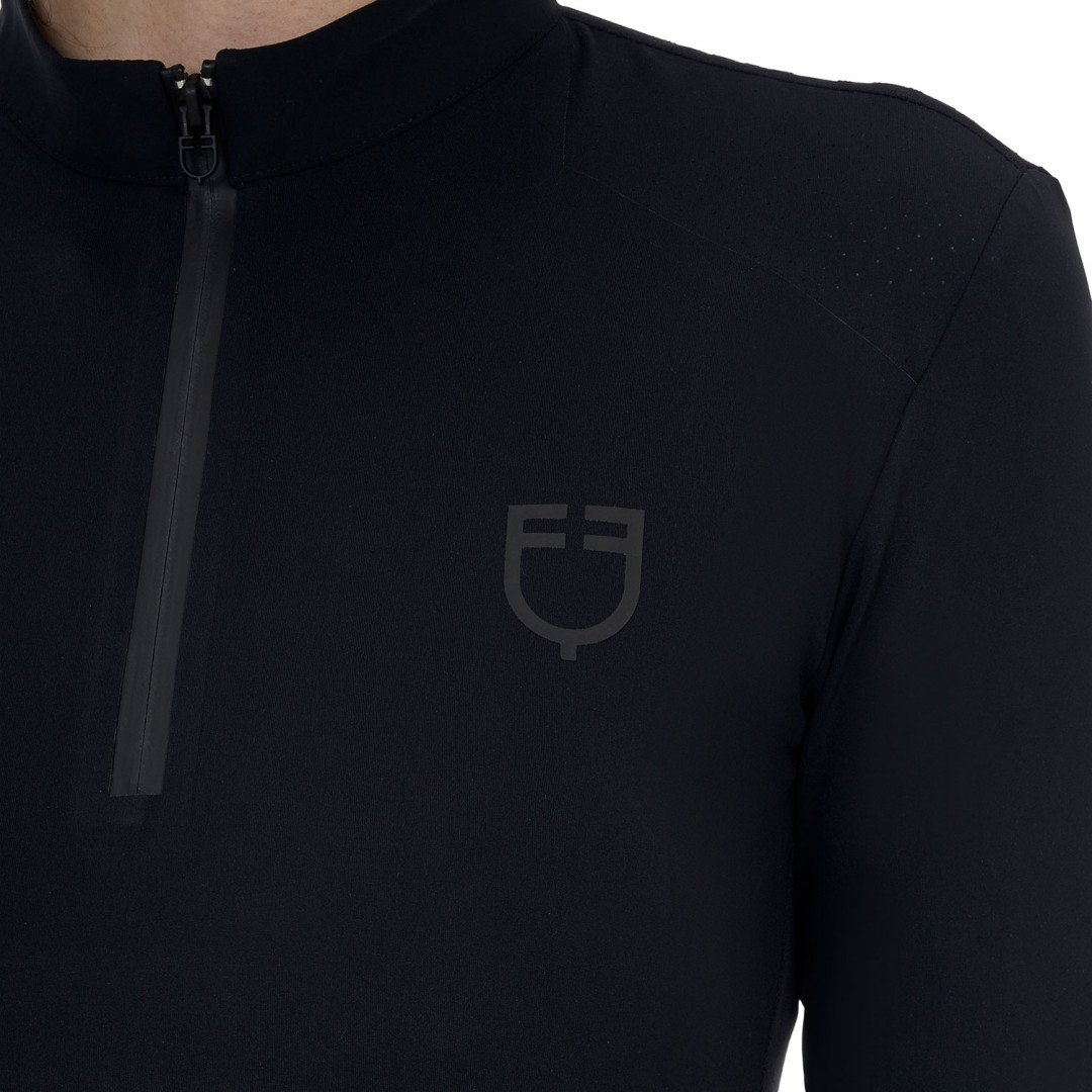 Polo training donna Equestro Ridertechnology manica lunga e zip
