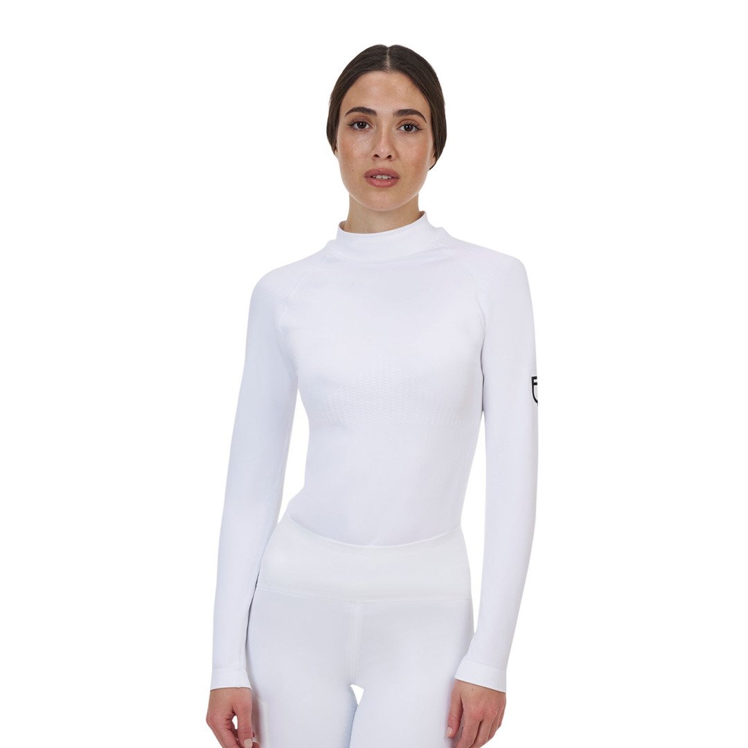 Felpa tecnica donna Equestro Ridertechnology cappuccio