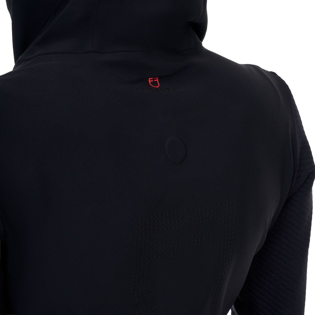 Felpa tecnica donna Equestro Ridertechnology cappuccio