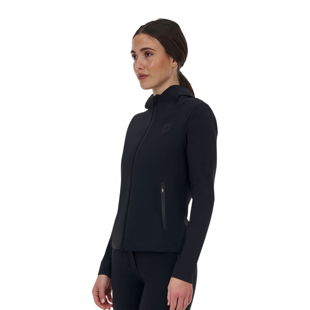 Felpa tecnica donna Equestro Ridertechnology cappuccio