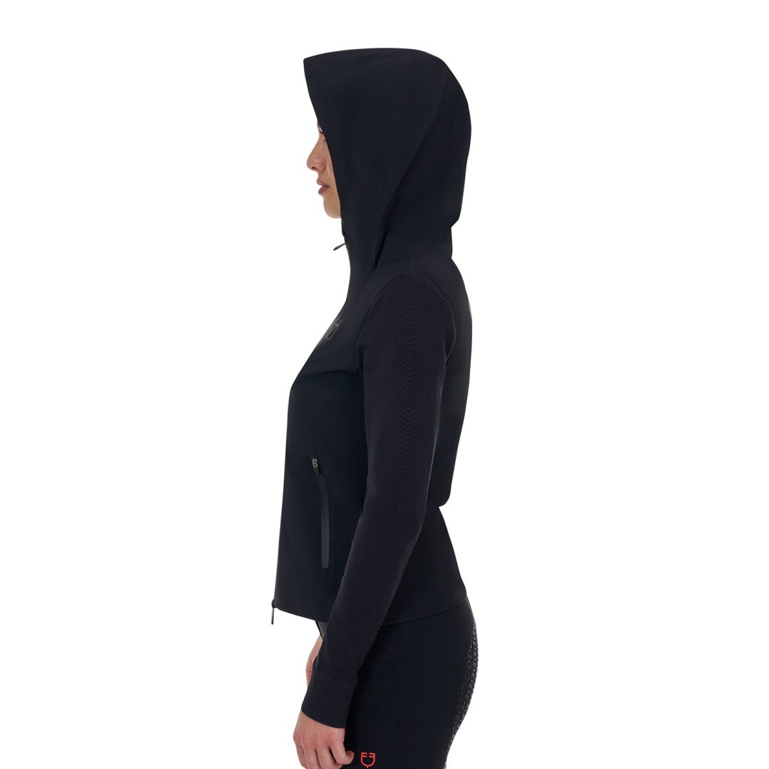 Felpa tecnica donna Equestro Ridertechnology cappuccio