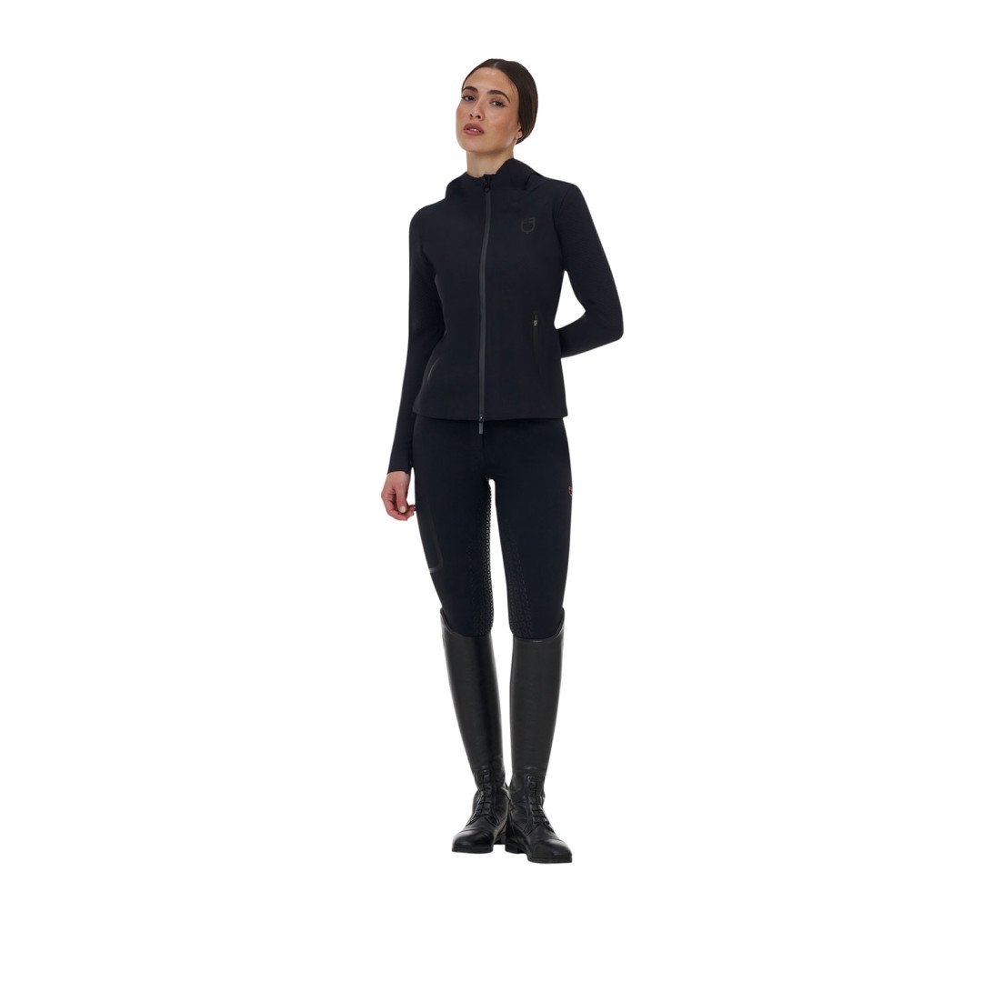 Felpa tecnica donna Equestro Ridertechnology cappuccio