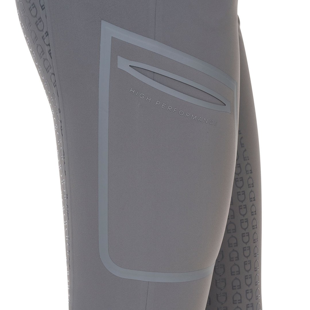 Pantalone slim fit donna vita alta Equestro Ridertechnology full grip