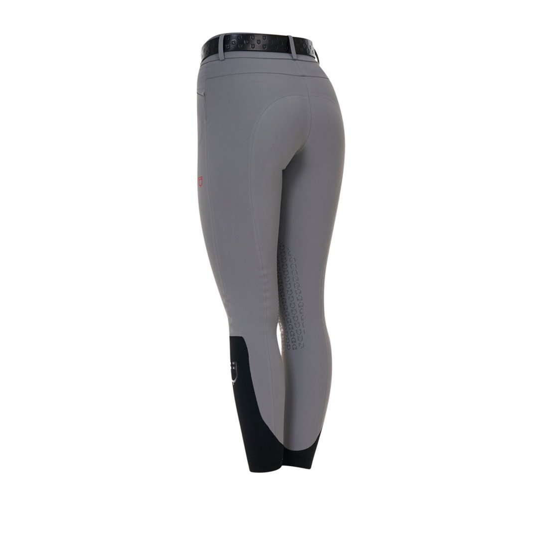 Pantalone slim fit donna vita alta Equestro Ridertechnology cuciture termosaldate