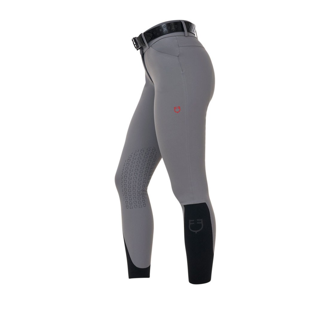 Pantalone slim fit donna vita alta Equestro Ridertechnology cuciture termosaldate