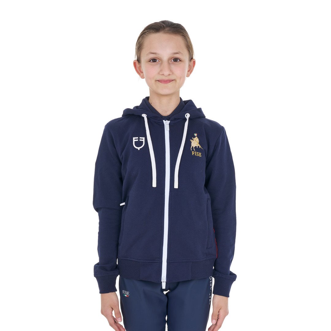Equitime Selleria Online Felpa in pile unisex bambini con cappuccio Equestro X FISE 70,49&nbsp;€