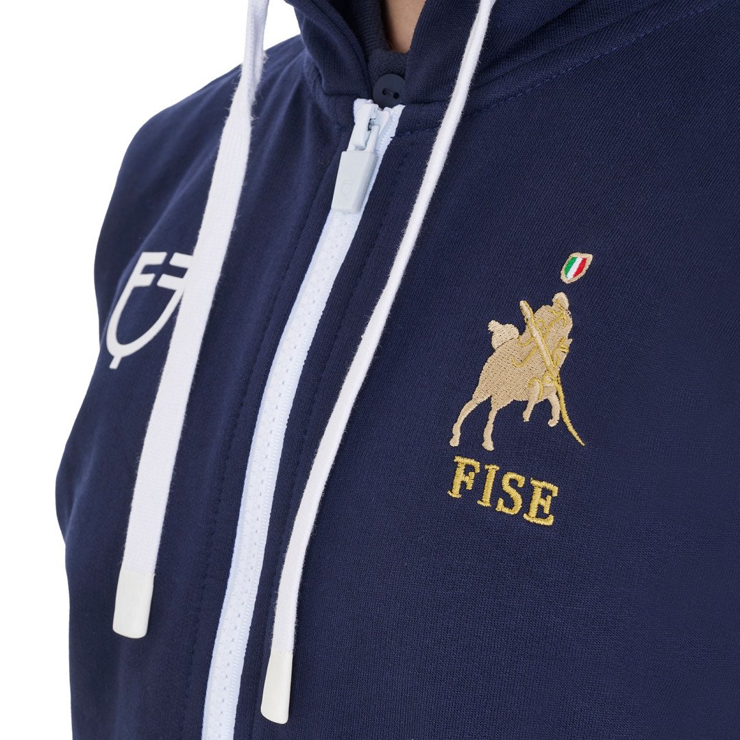 Equitime Selleria Online Felpa in pile unisex bambini con cappuccio Equestro X FISE 70,49&nbsp;€