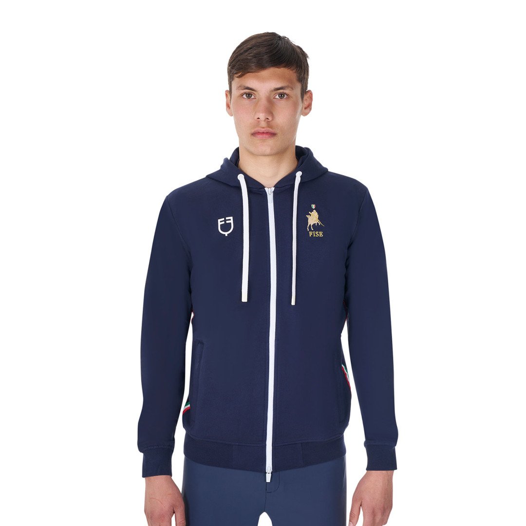 Equitime Selleria Online Felpa uomo in pile con cappuccio Equestro X FISE 86,07&nbsp;€