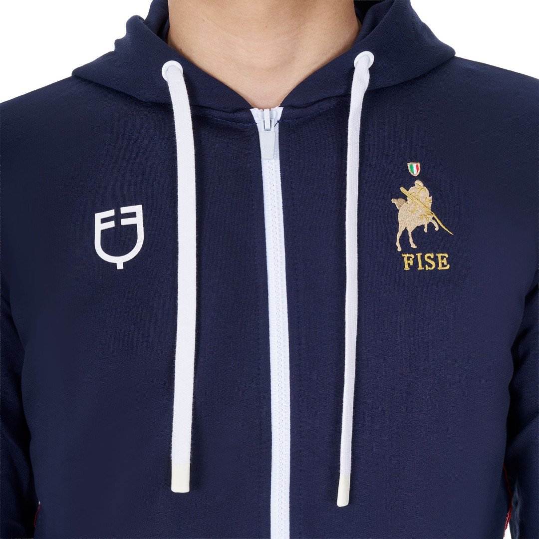 Equitime Saddlery Online Felpa uomo in pile con cappuccio Equestro X FISE 86,07&nbsp;€