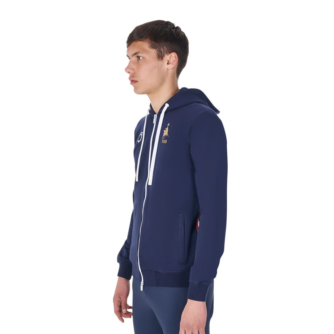 Equitime Saddlery Online Felpa uomo in pile con cappuccio Equestro X FISE 86,07&nbsp;€