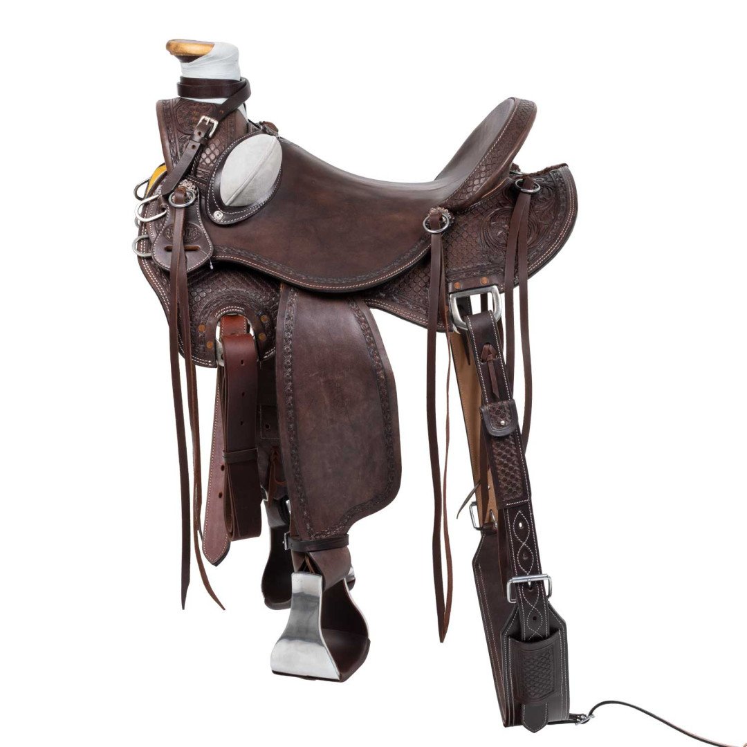 SELLA WADE WESTERN DESERT STALLION CON SOTTOPANCIA POSTERIORE E PARACOLTELLO