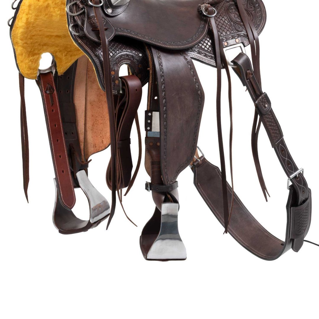 SELLA WADE WESTERN DESERT STALLION CON SOTTOPANCIA POSTERIORE E PARACOLTELLO