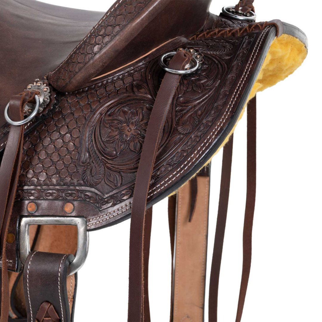 SELLA WADE WESTERN DESERT STALLION CON SOTTOPANCIA POSTERIORE E PARACOLTELLO