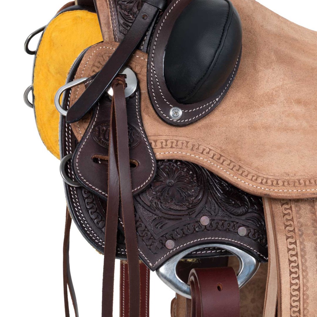 SELLA WESTERN REVERSE CON FLOWER TOOLING